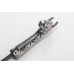 1 Pc Horse Dagger Knife Silver Work Handmade Damascus Steel Blade Handle B75